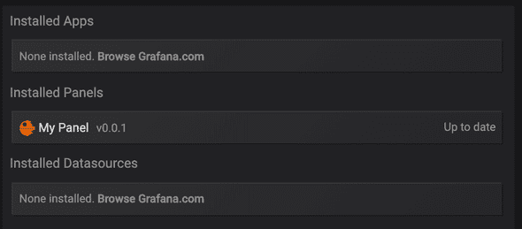 grafana installed panels 2