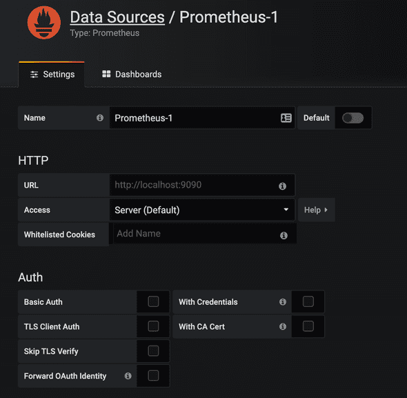 grafana prometheus setting